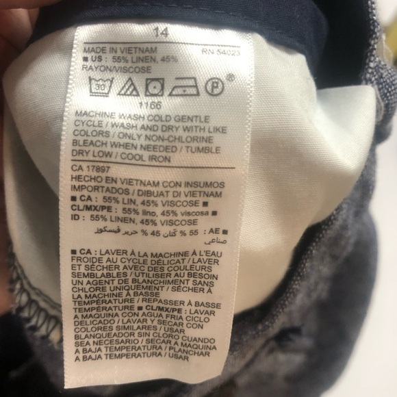 Old Navy Linen Blend Shirts Size 14 - Picture 13 of 14